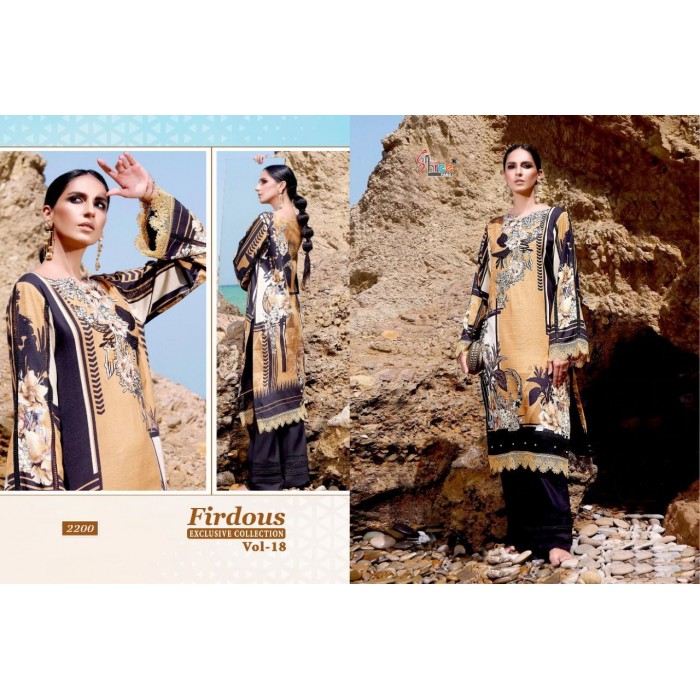 Shree Fabs Firdous Vol 18 Cotton Pakistani Salwar Suits